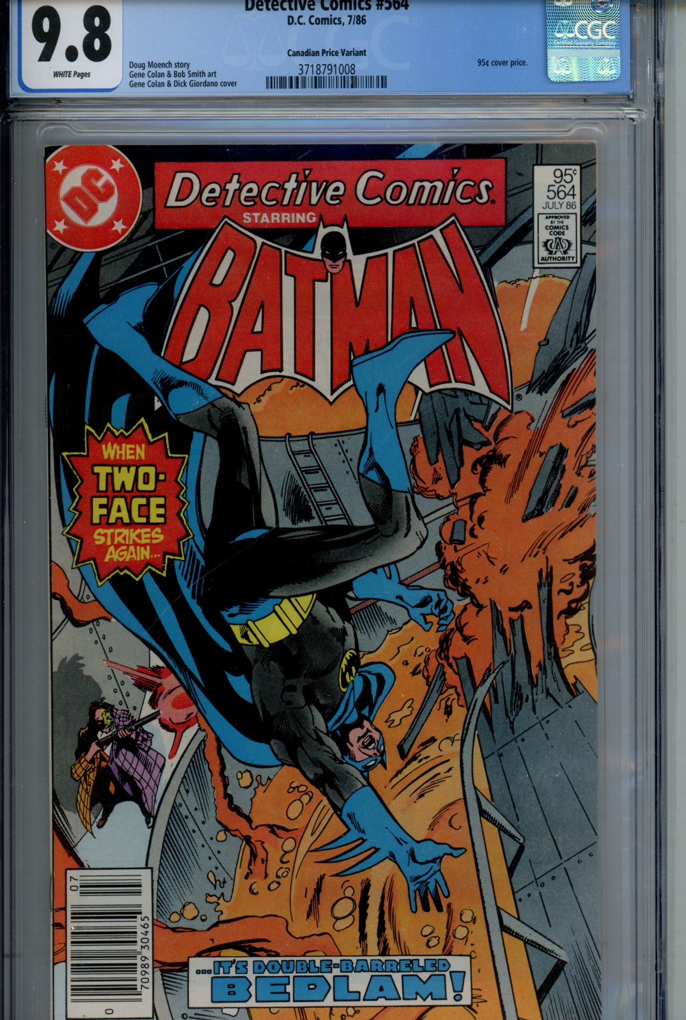 Detective Comics Vol 1 564 Canadian Price Variant CGC 9.8 (1986)