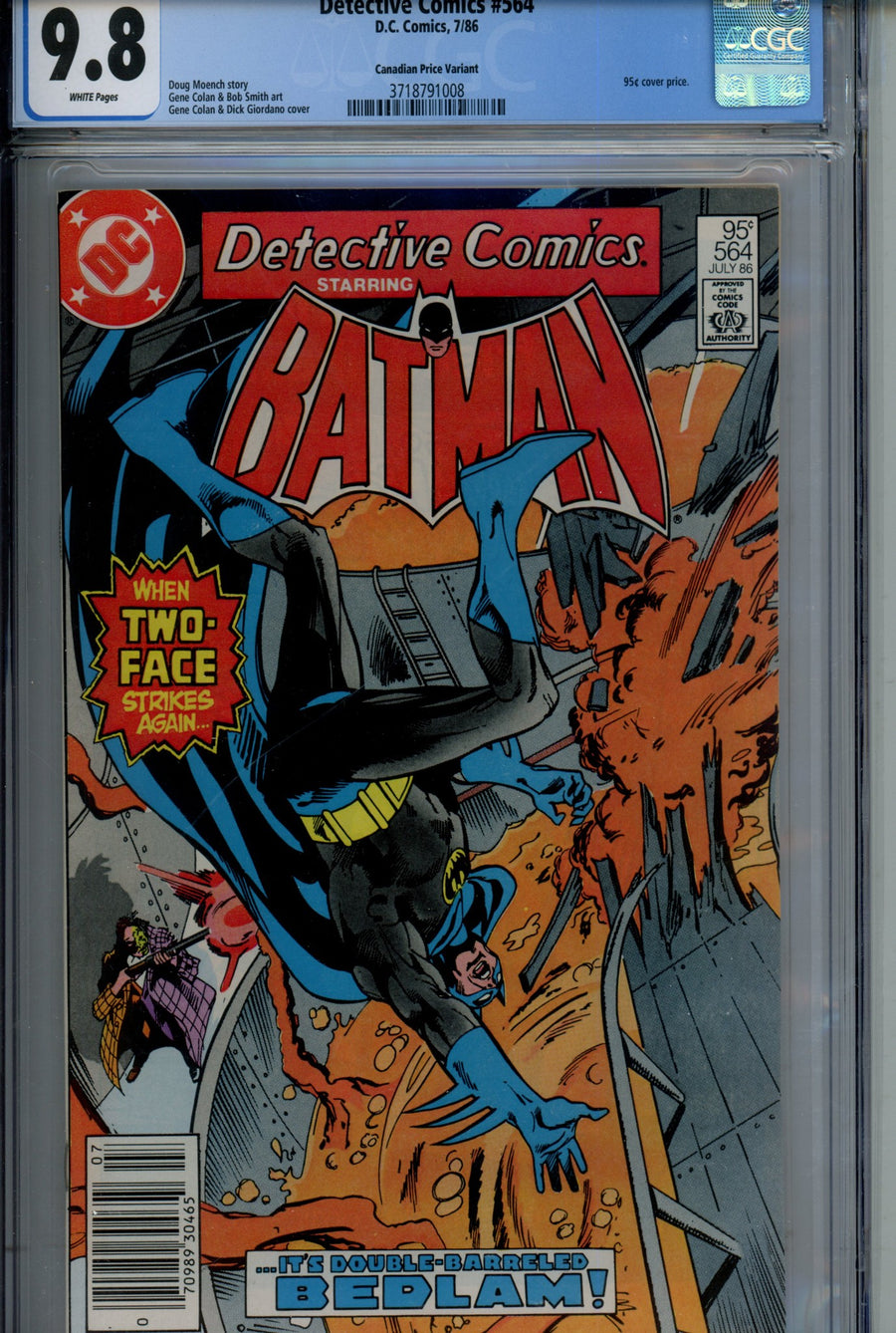 Detective Comics Vol 1 564 Canadian Price Variant CGC 9.8 (1986)
