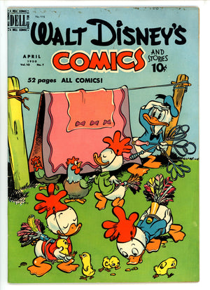 Walt Disney's Comics and Stories Vol 10 7 (115) FN+ (1950)