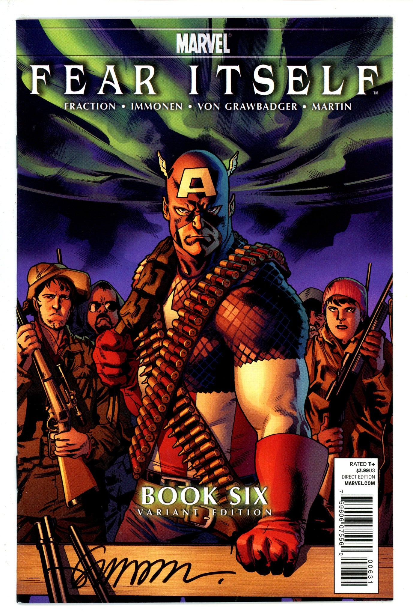 Fear Itself 6 Signed Immonen Variant