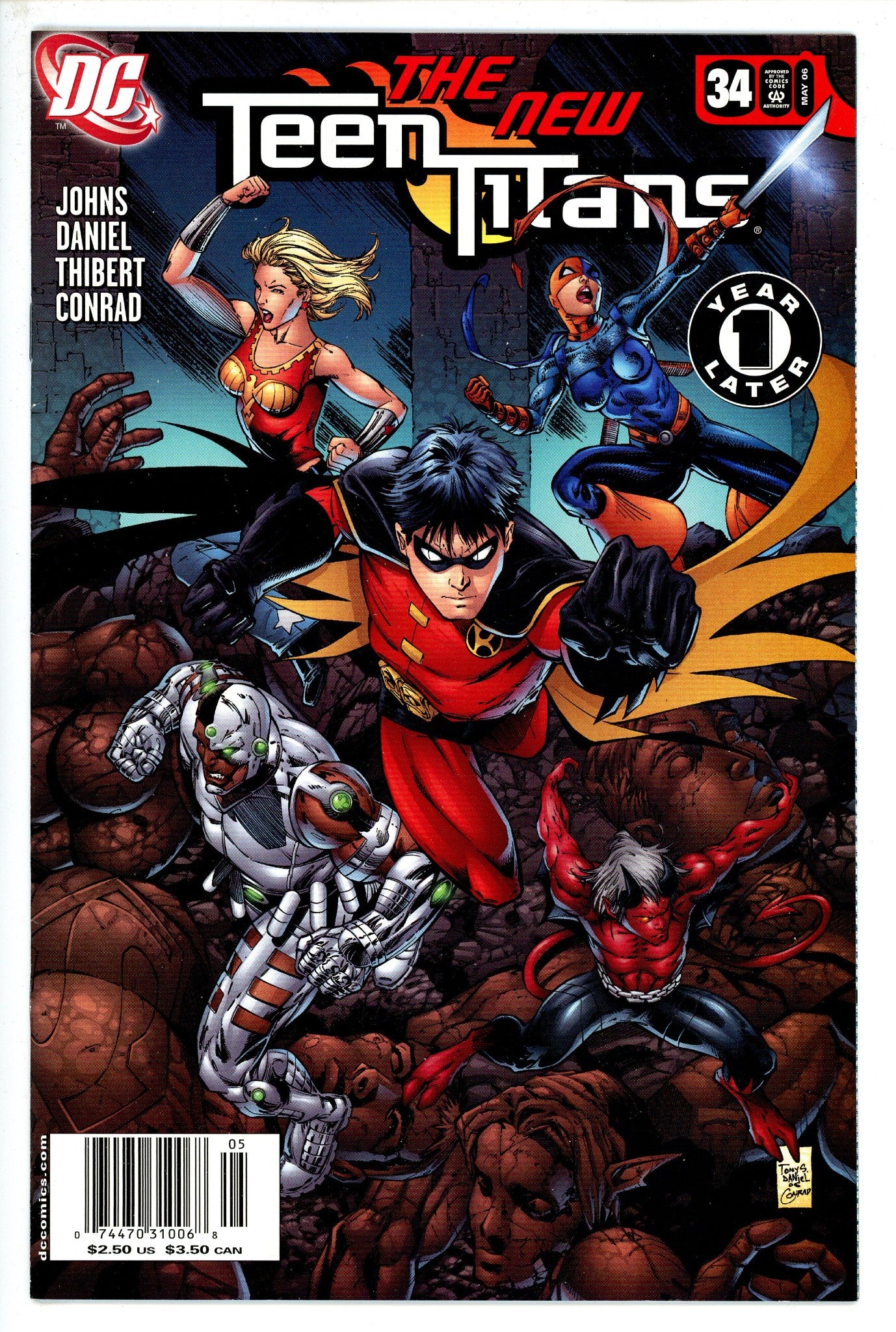 Teen Titans Vol 3 34 Newsstand-DC-CaptCan Comics Inc