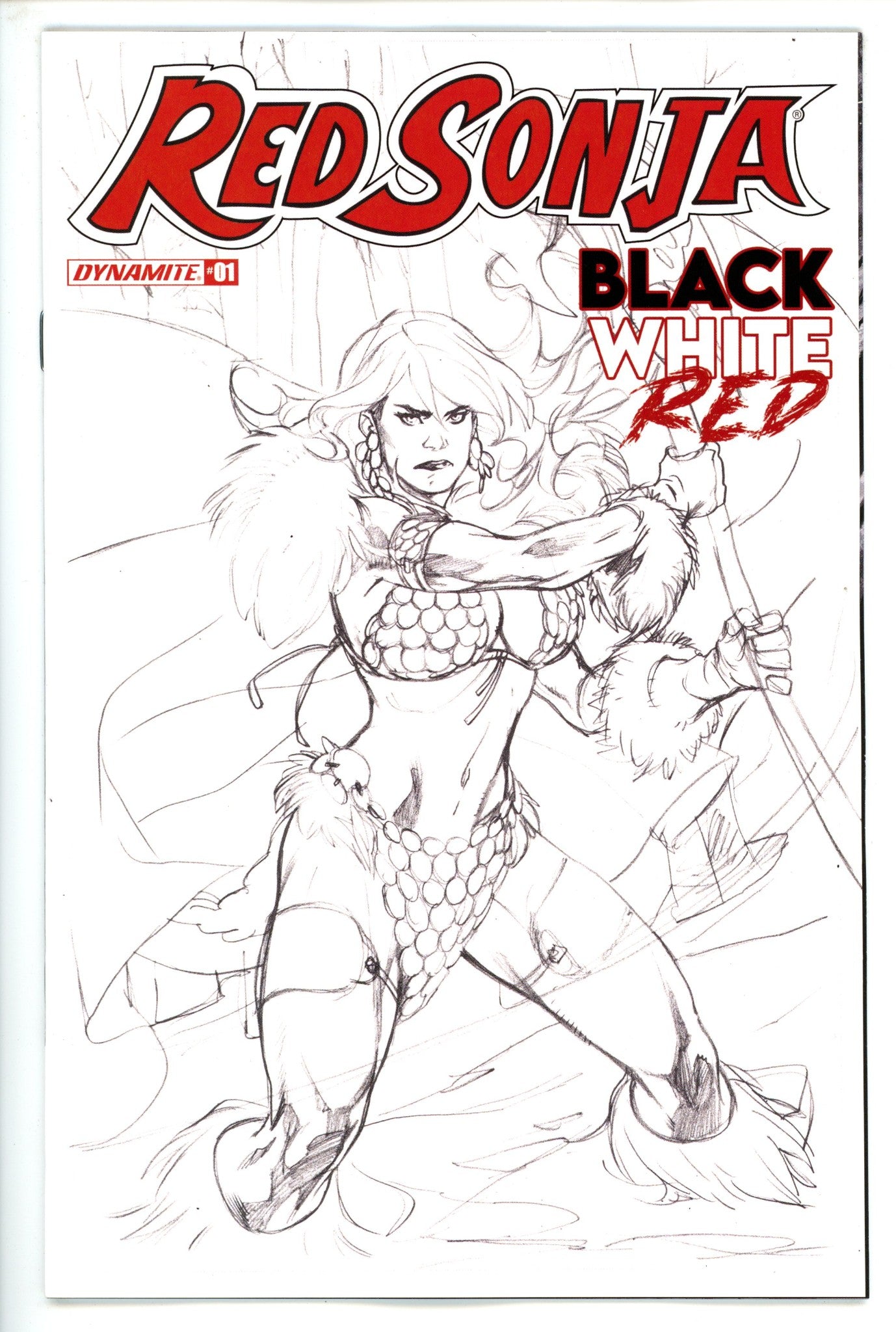 Red Sonja Black White Red 1 Lupacchino Variant