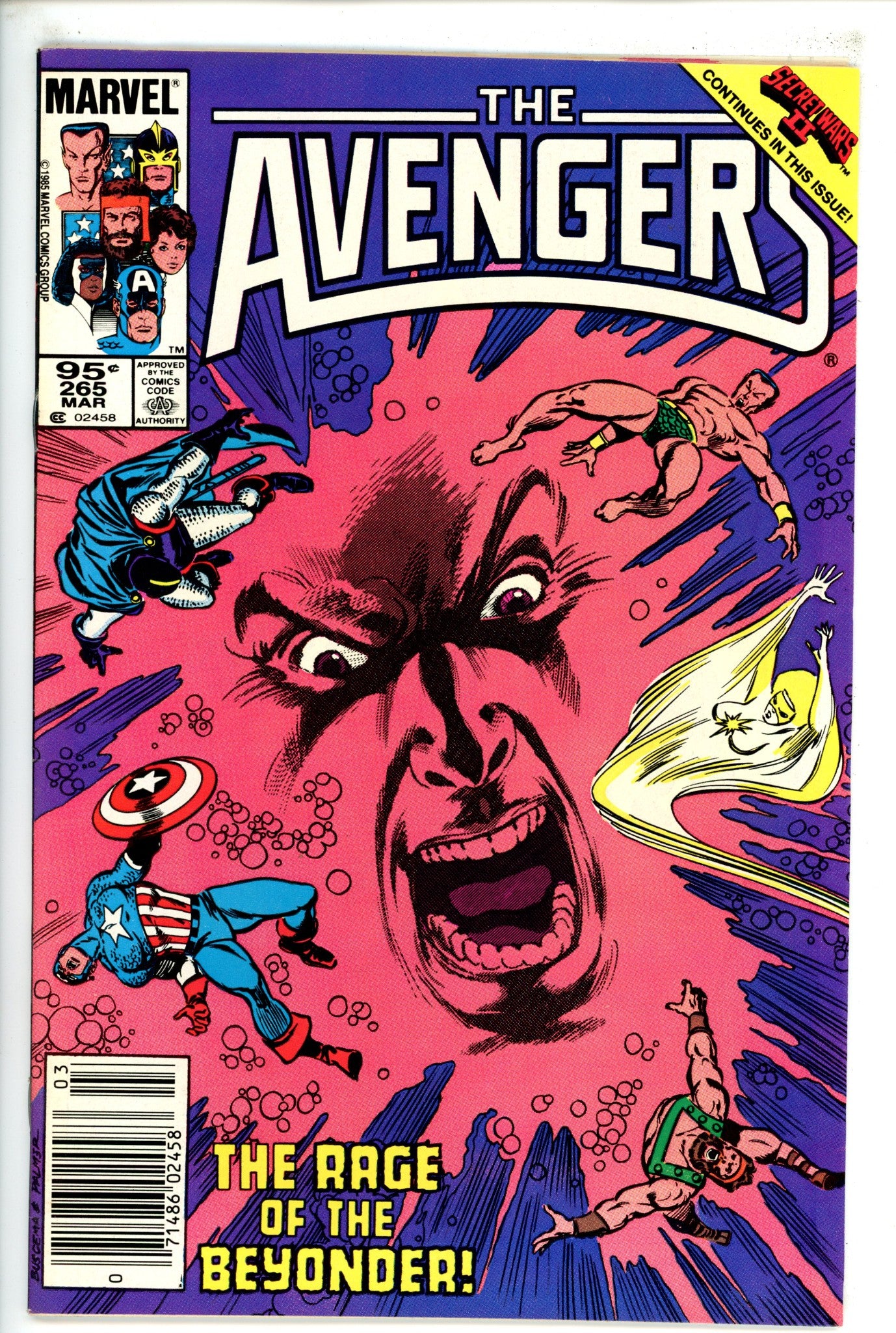 The Avengers Vol 1 265 Canadian VF