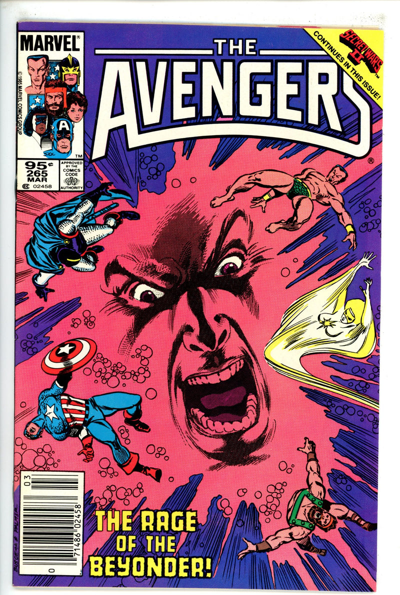 The Avengers Vol 1 265 Canadian VF