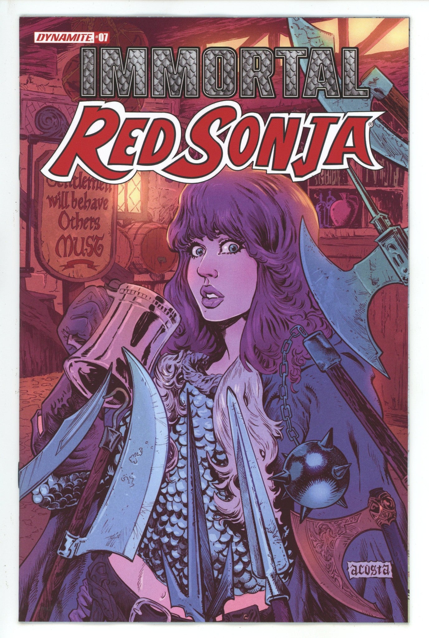 Immortal Red Sonja 7 Acosta Variant (2022)