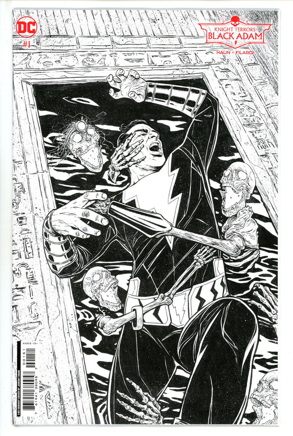 Knight Terrors Black Adam 1 Haun B&W Incentive Variant NM+ (2023)