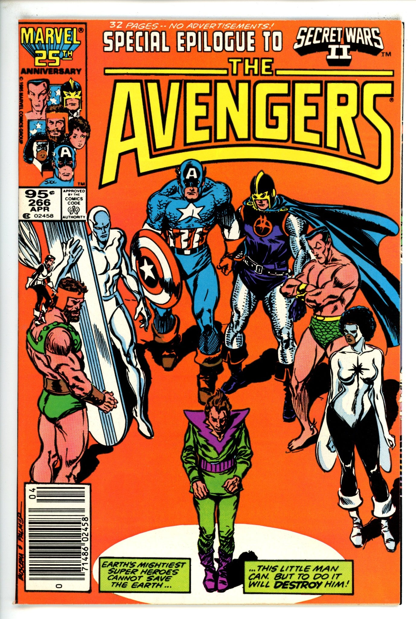 The Avengers Vol 1 266 Canadian NM-