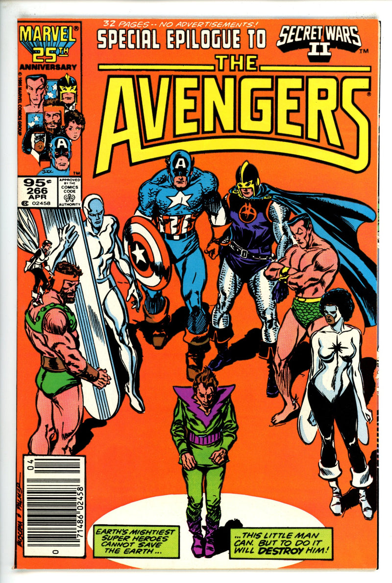 The Avengers Vol 1 266 Canadian NM-