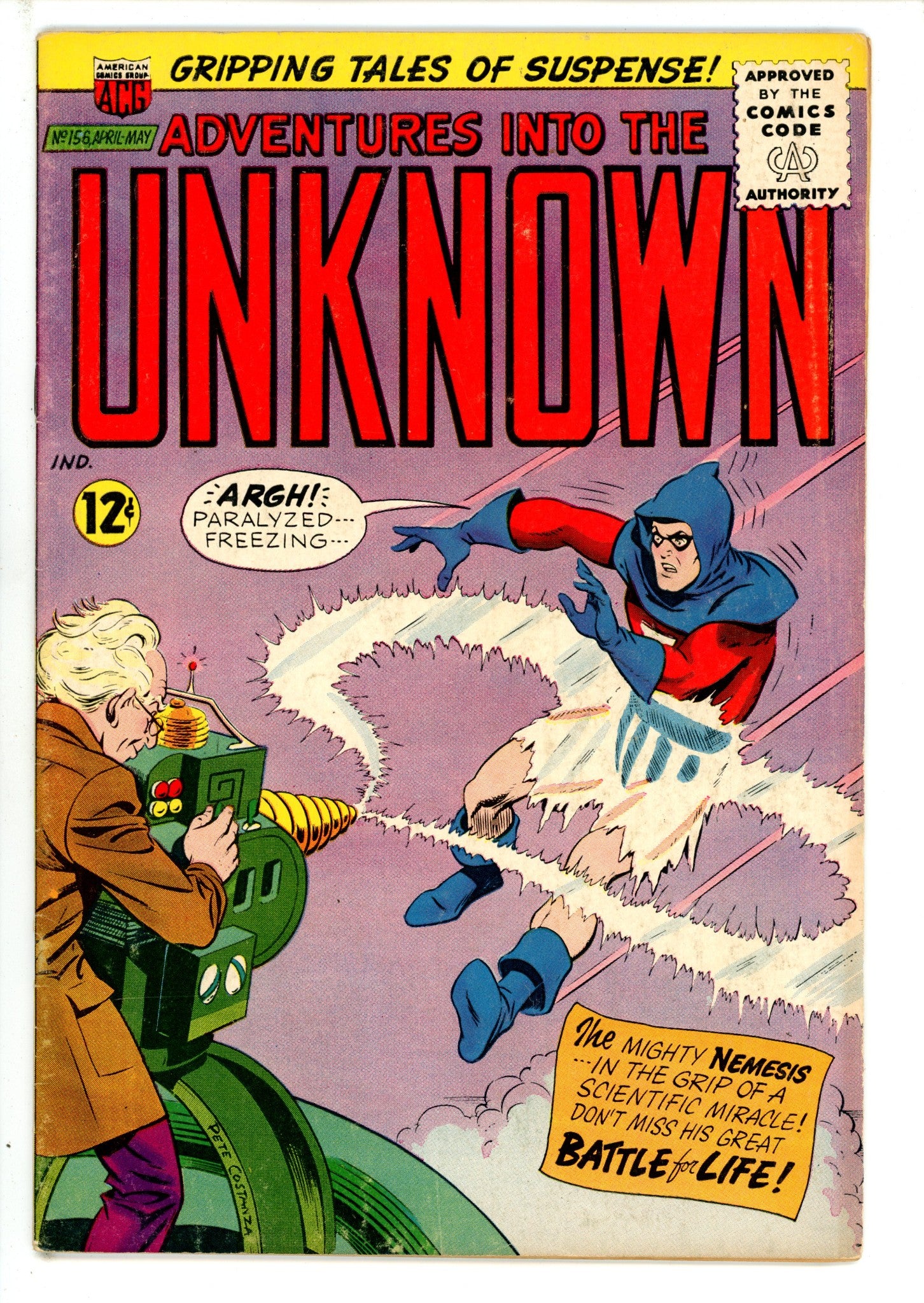 Adventures into the Unknown 156 VG/FN (1965)