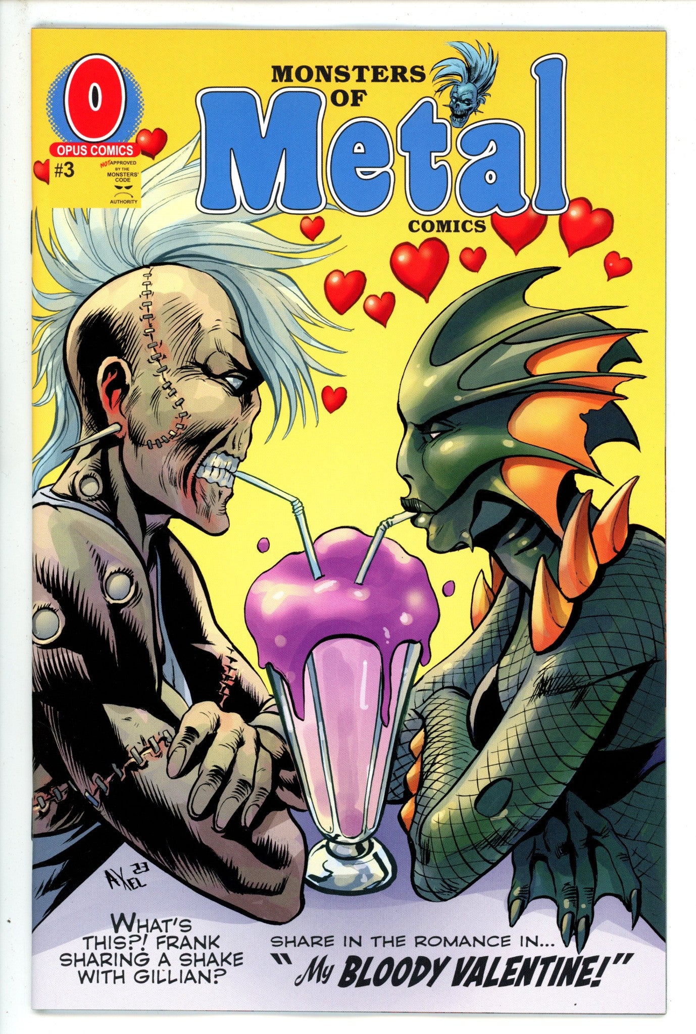 Monsters Metal Bloody Valentine 1 Incentive Variant NM+ (2023)