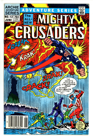 The Mighty Crusaders Vol 2 12 Newsstand VF- (1985)