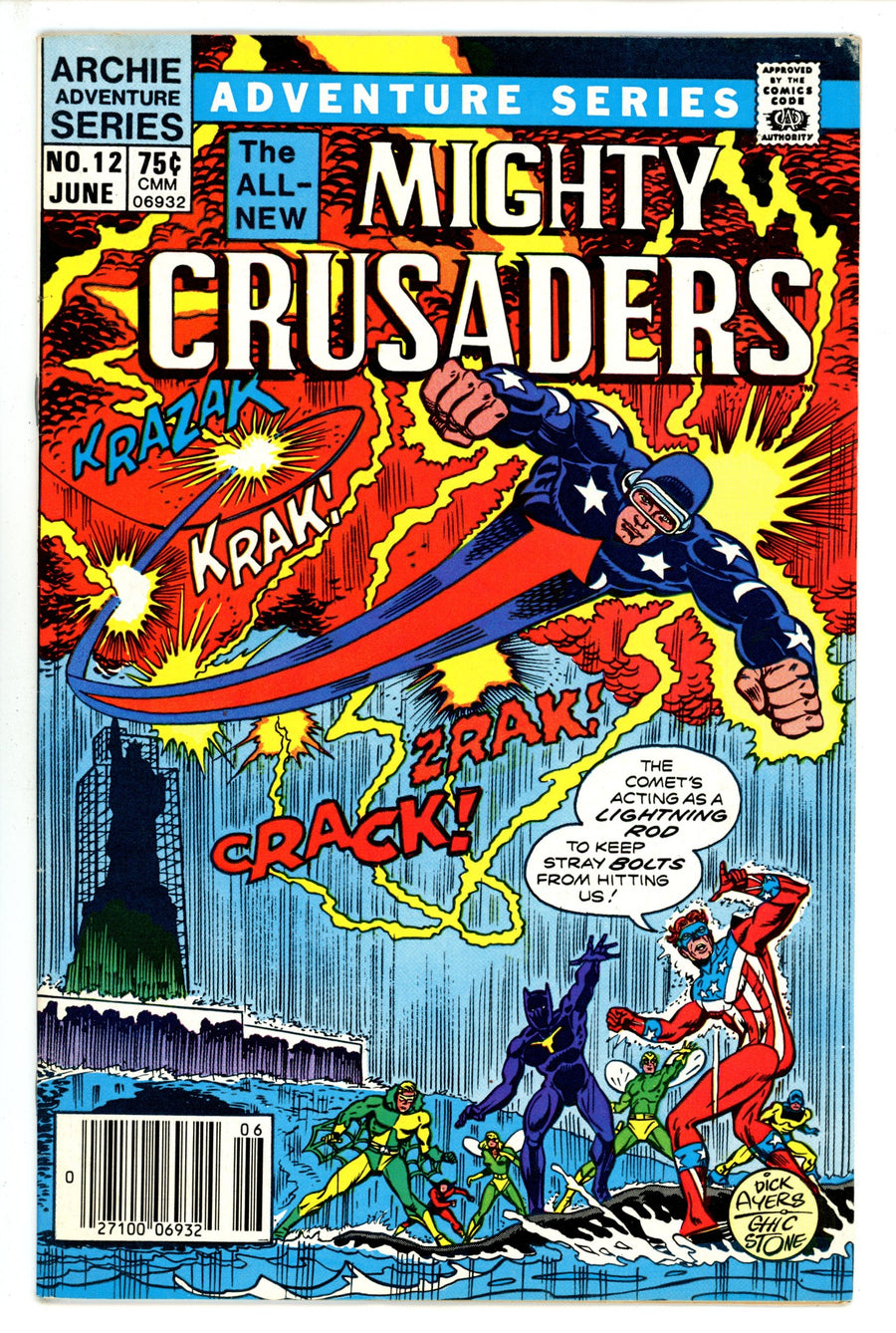 The Mighty Crusaders Vol 2 12 Newsstand VF- (1985)