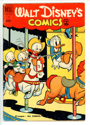 Walt Disney's Comics and Stories Vol 11 7 (127) Cover Detached (1951)