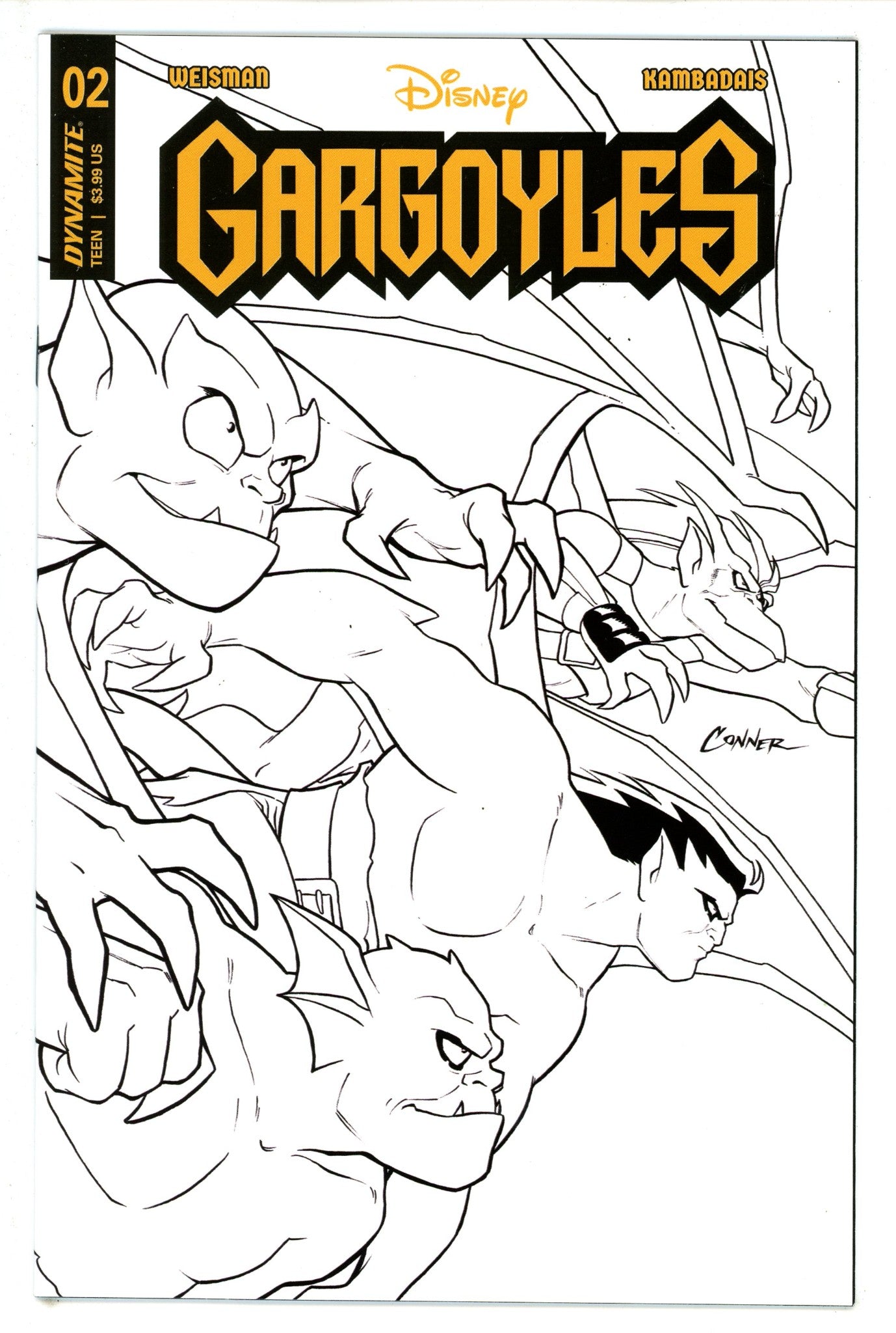 Gargoyles 2 Conner Sketch Incentive Variant VF/NM (2023)