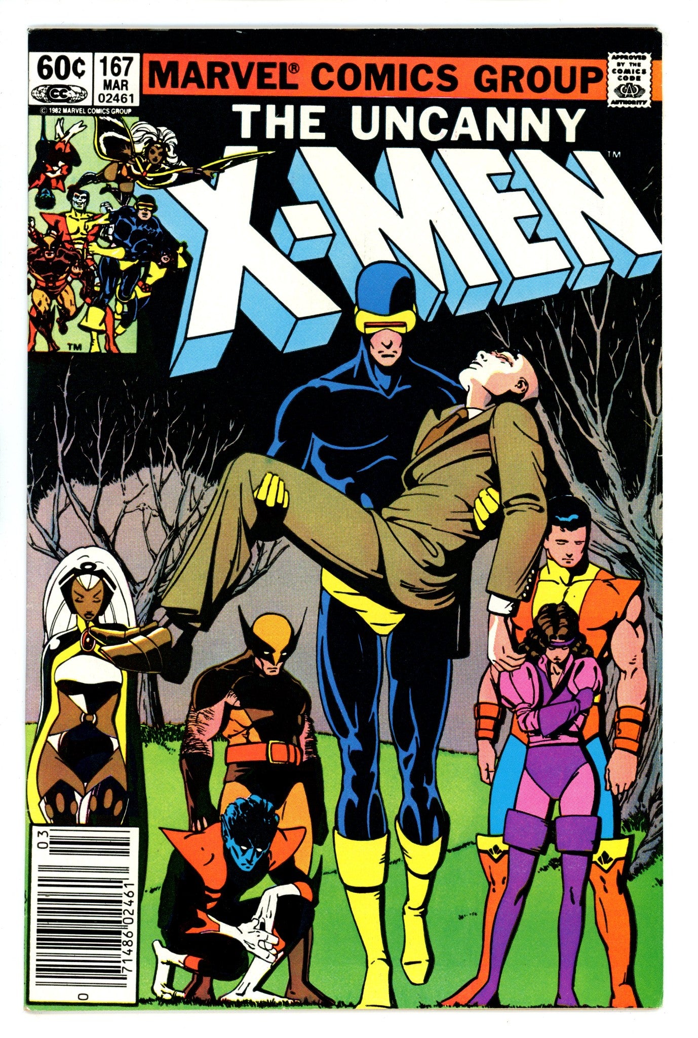 The Uncanny X-Men Vol 1 167 Newsstand Tattooz Insert Variant FN