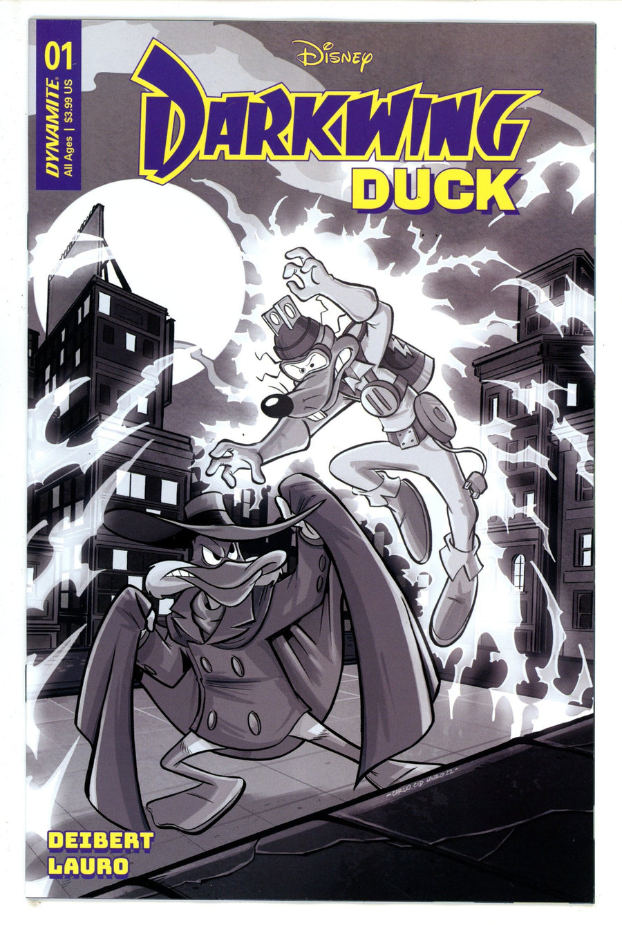 Darkwing Duck 1 Lauro B&W Incentive Variant VF/NM (2023)