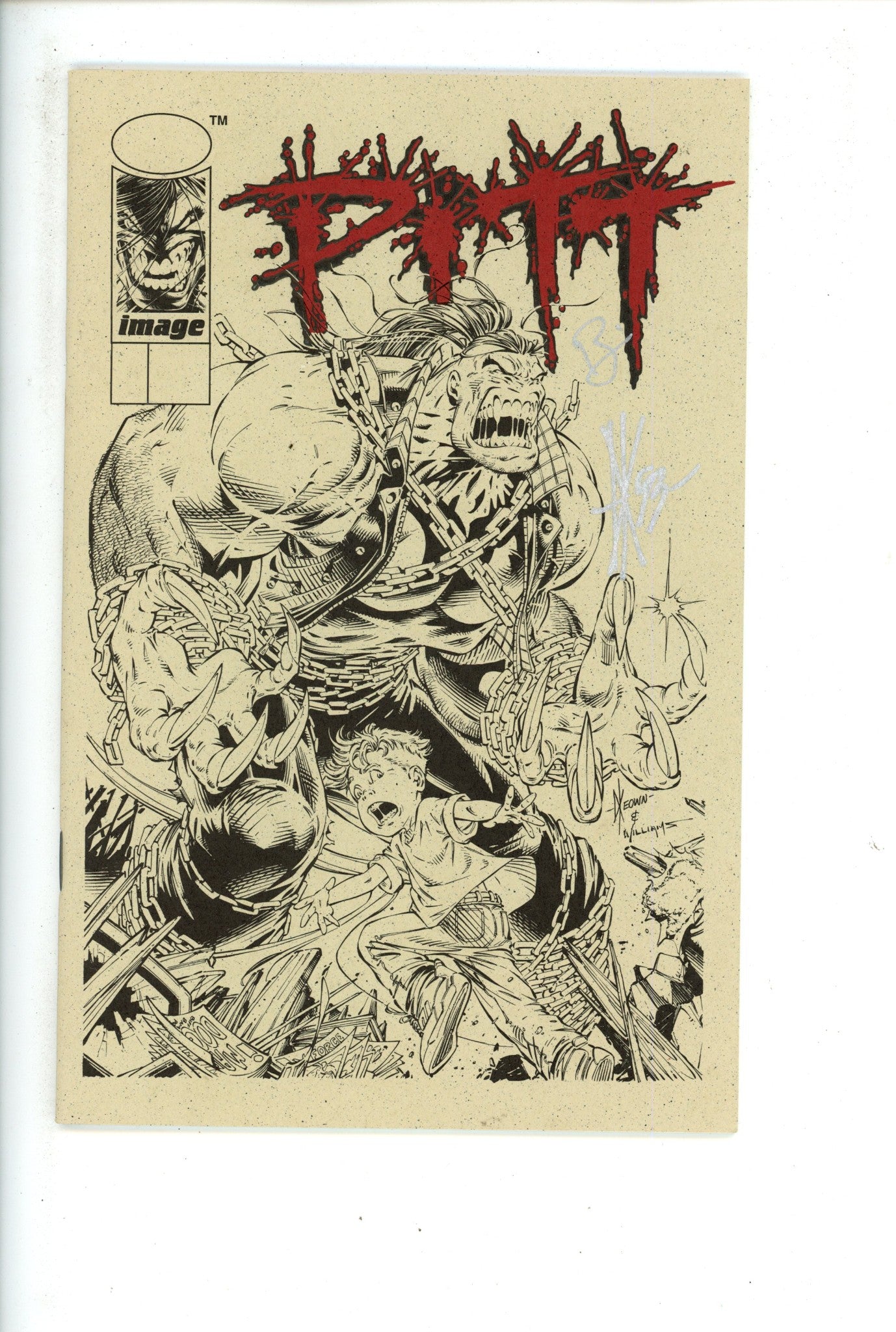 Pitt 2 Ashcan Signed, Keown Holton - Not Numbered VF