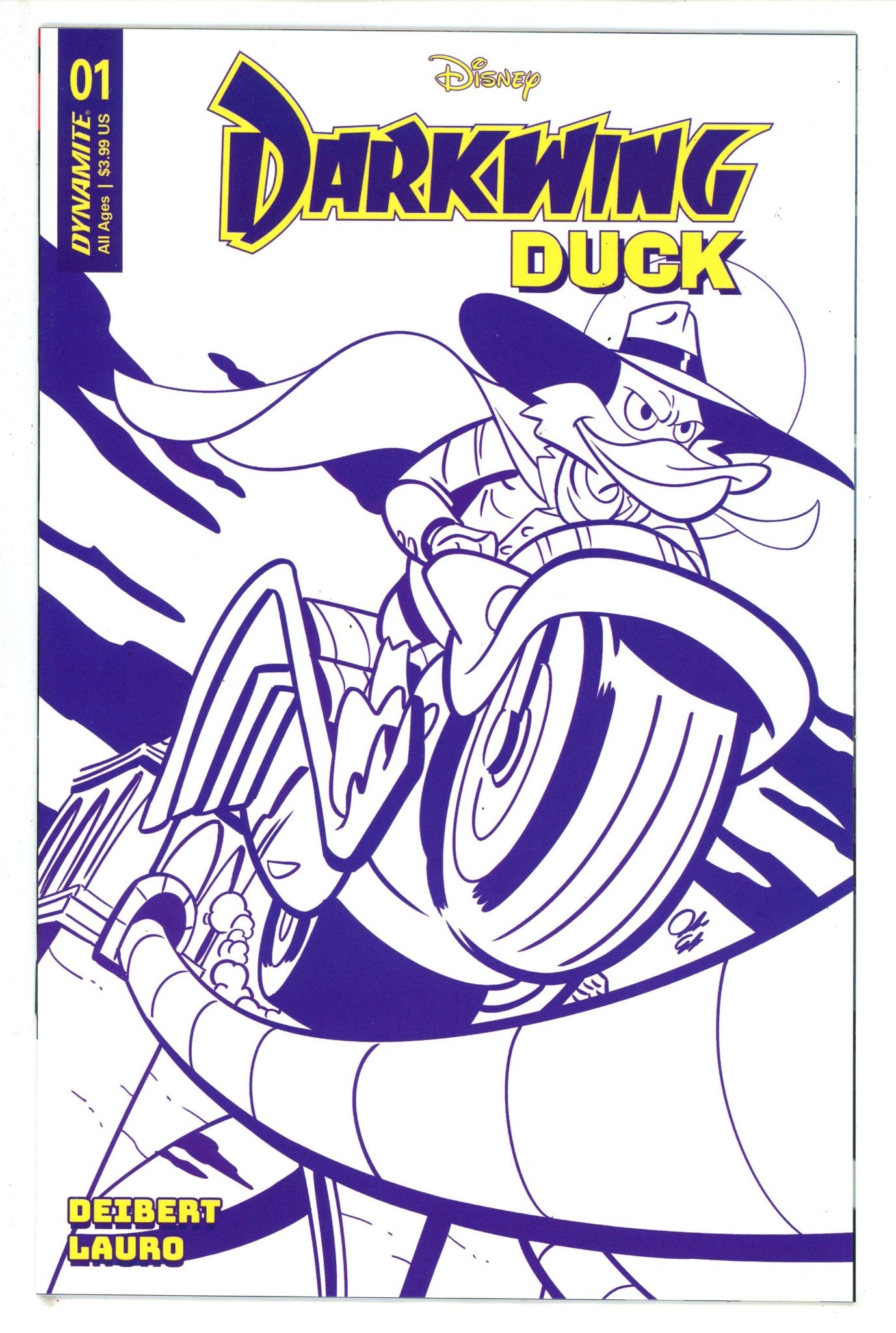 Darkwing Duck 1 Edgar Purple Incentive Variant NM- (2023)