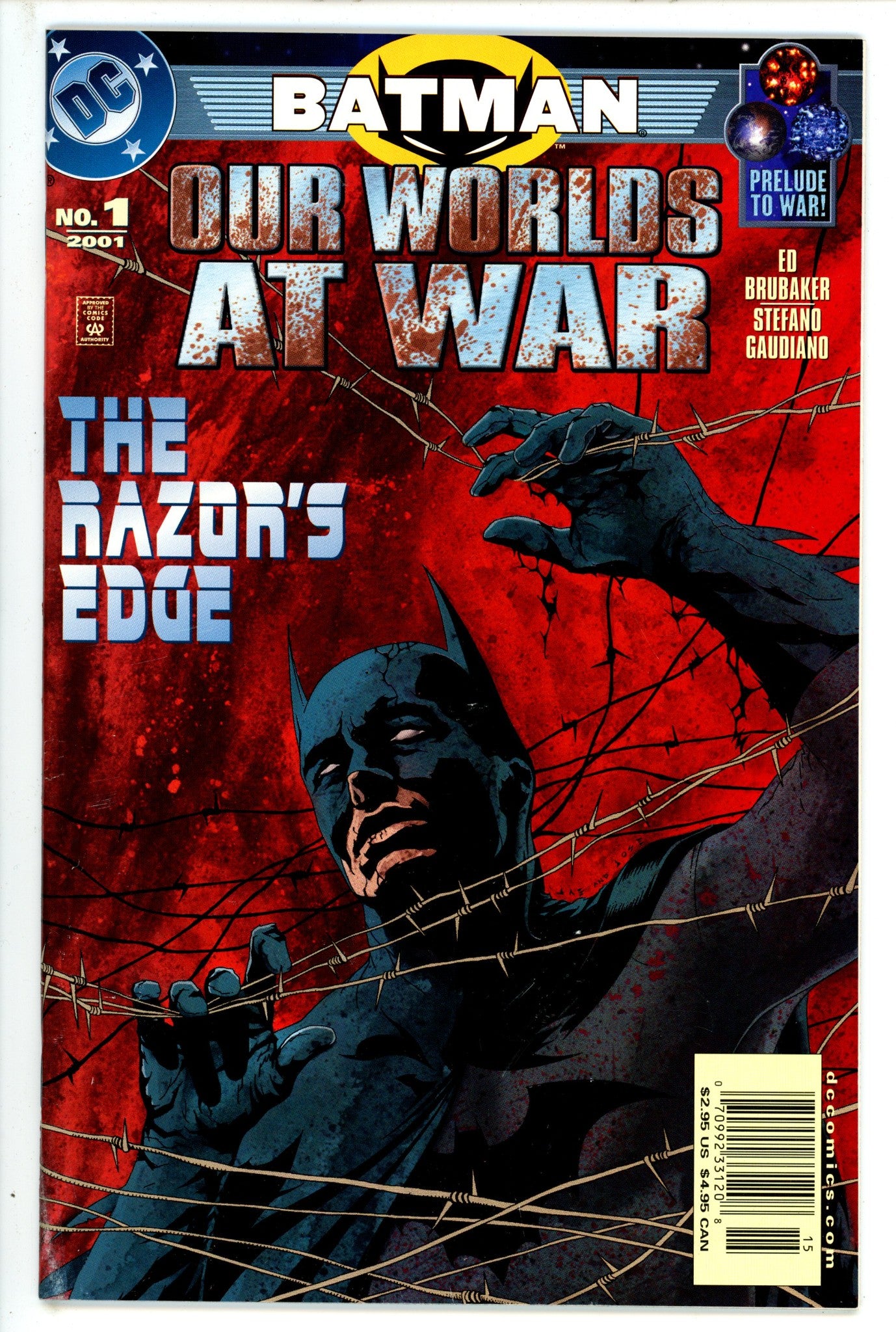 Batman: Our Worlds At War 1 Newsstand FN+ (2001)