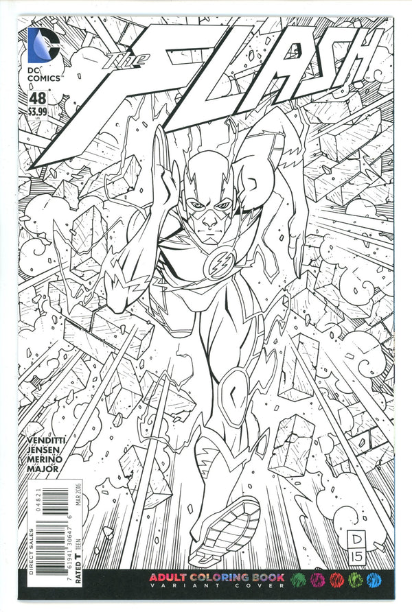 The Flash Vol 4 48 Adult Coloring Book Variant (2016)