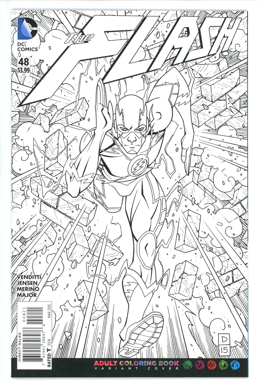 The Flash Vol 4 48 Adult Coloring Book Variant (2016)