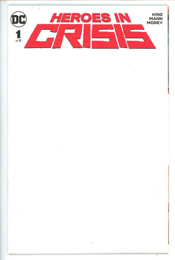 Heroes in Crisis 1 Blank Variant