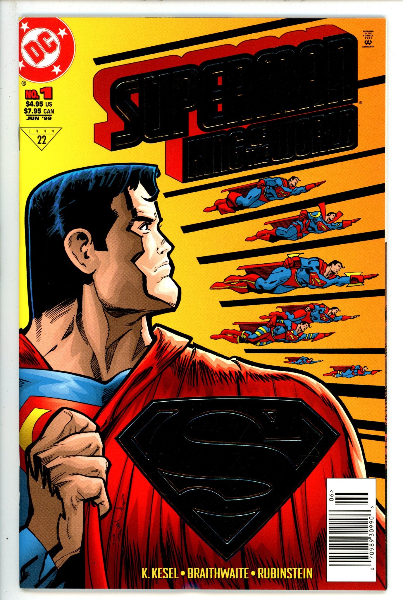 Superman: King of the World 1 Newsstand VF+ (1999)