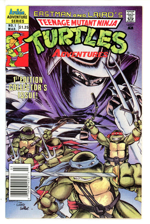 Teenage Mutant Ninja Turtles Adventures Vol 2 1 Newsstand Canadian Price Variant VF+ (1989)