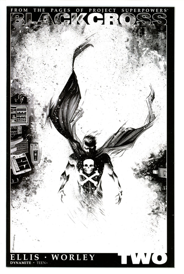 Project Superpowers: Blackcross 2 Shalvey B&W Incentive Variant VF (2015)