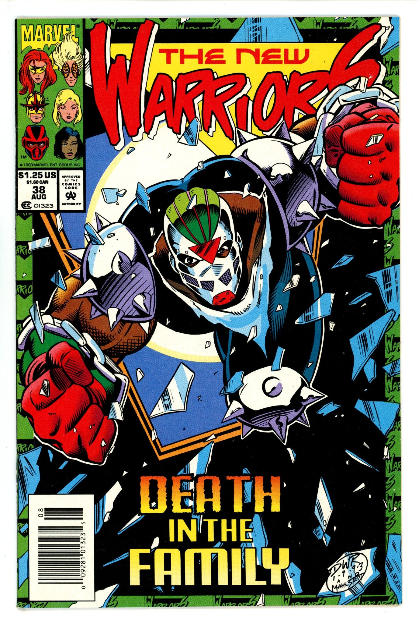 The New Warriors Vol 1 38 Newsstand (1993)