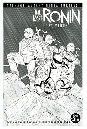 Teeange Mutant Ninja Turtles: The Last Ronin - The Lost Years 3 Mckelvie B&W Incentive Variant NM (2023)