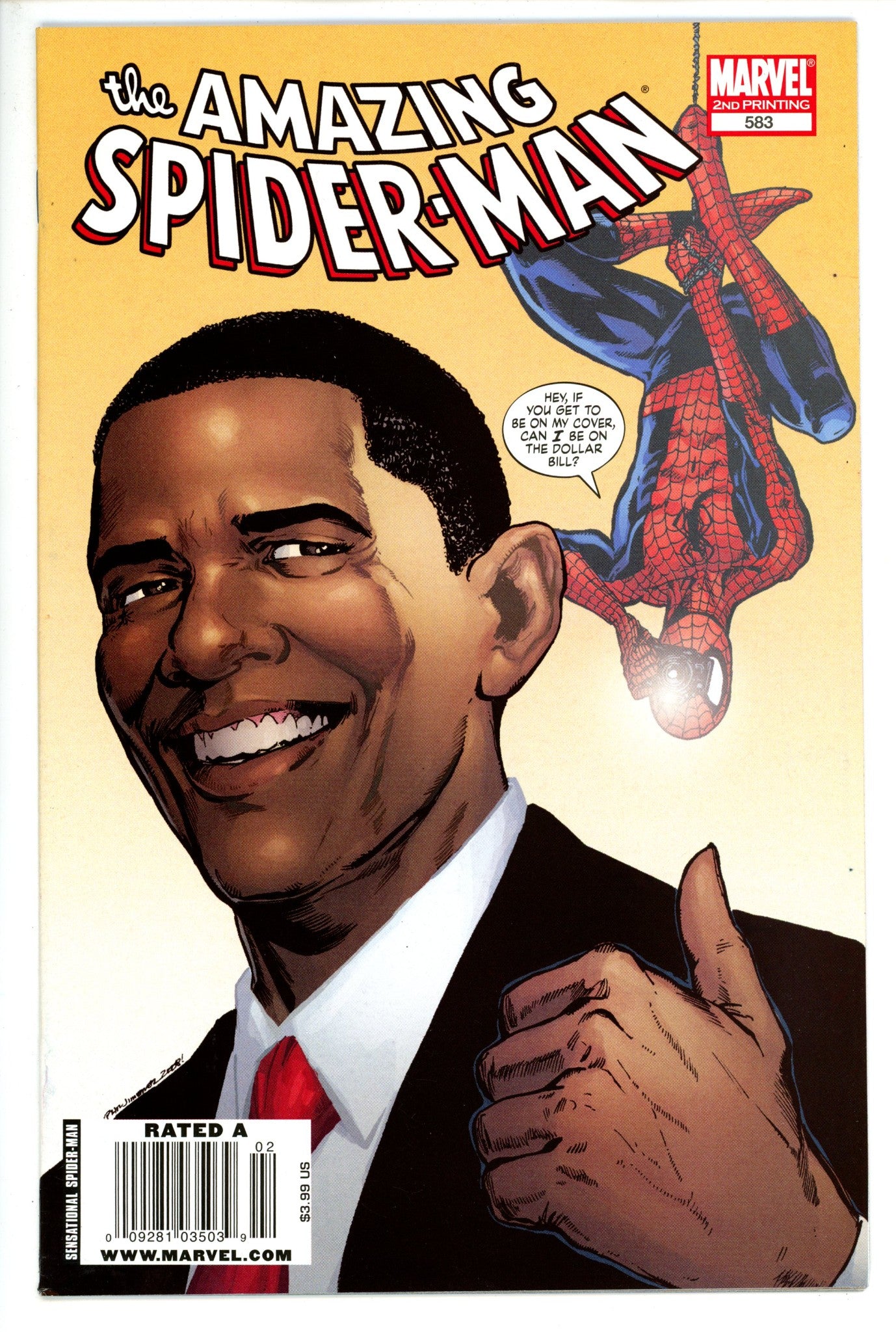 The Amazing Spider-Man Vol 2 583 2nd Print Newsstand F/VF