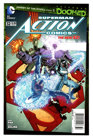 Action Comics Vol 2 32 Newsstand VF+