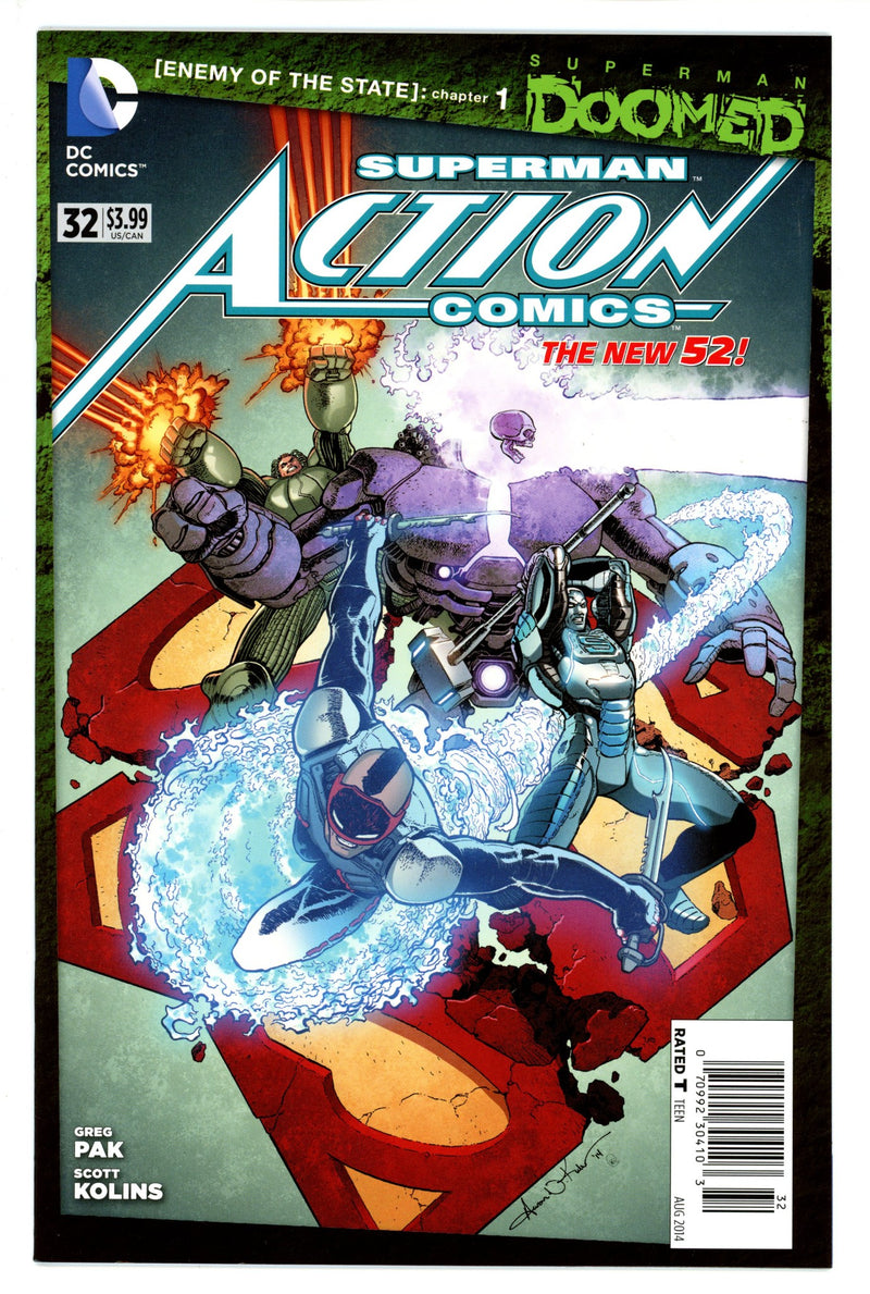 Action Comics Vol 2 32 Newsstand VF+