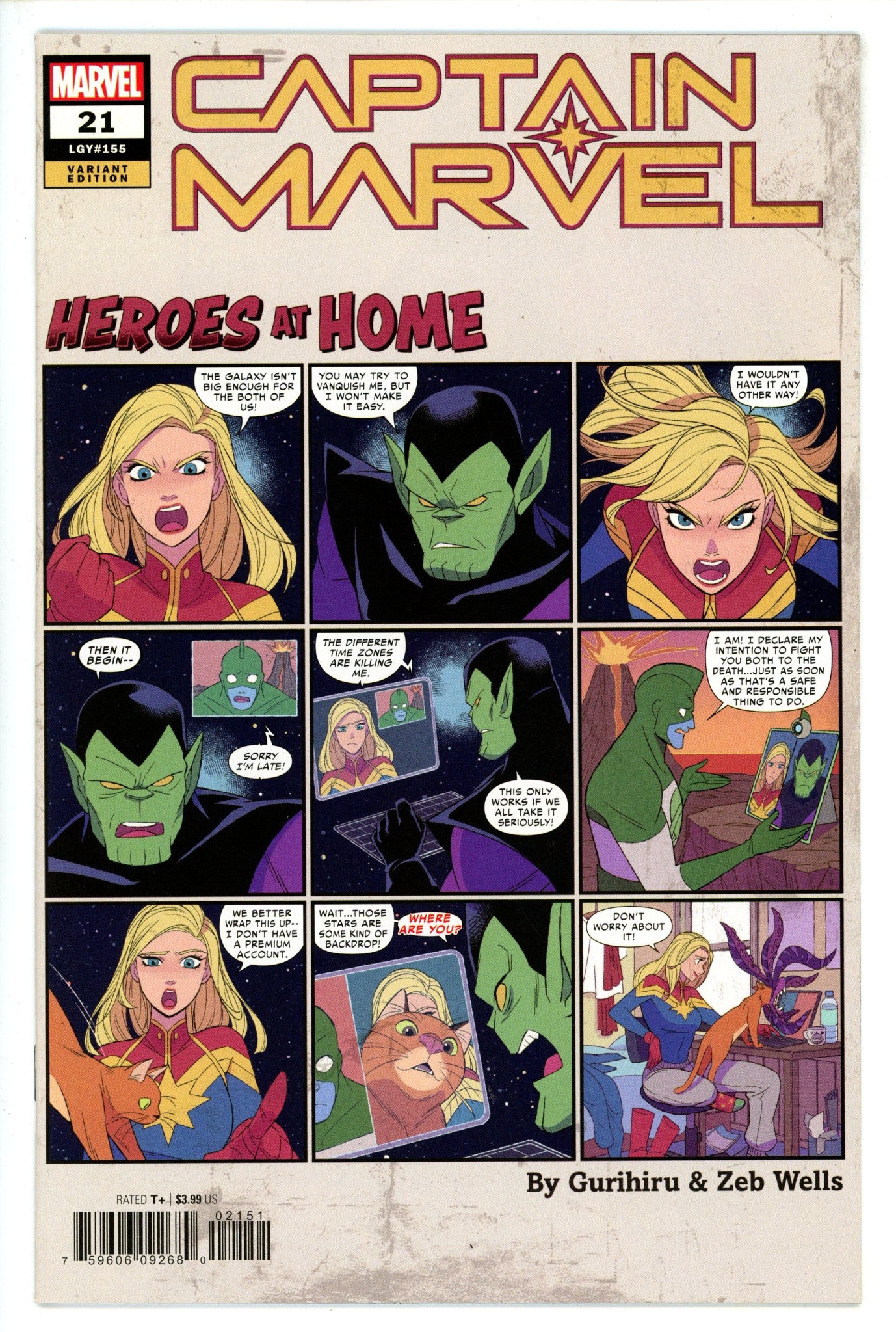 Captain Marvel Vol 11 21 (155) Gurihiru Variant