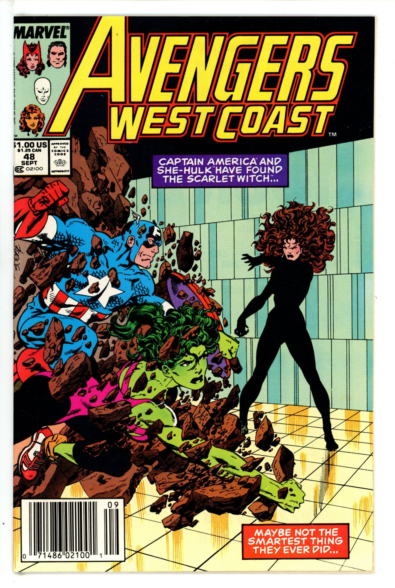 Avengers West Coast Vol 2 48 Newsstand NM- (1989)