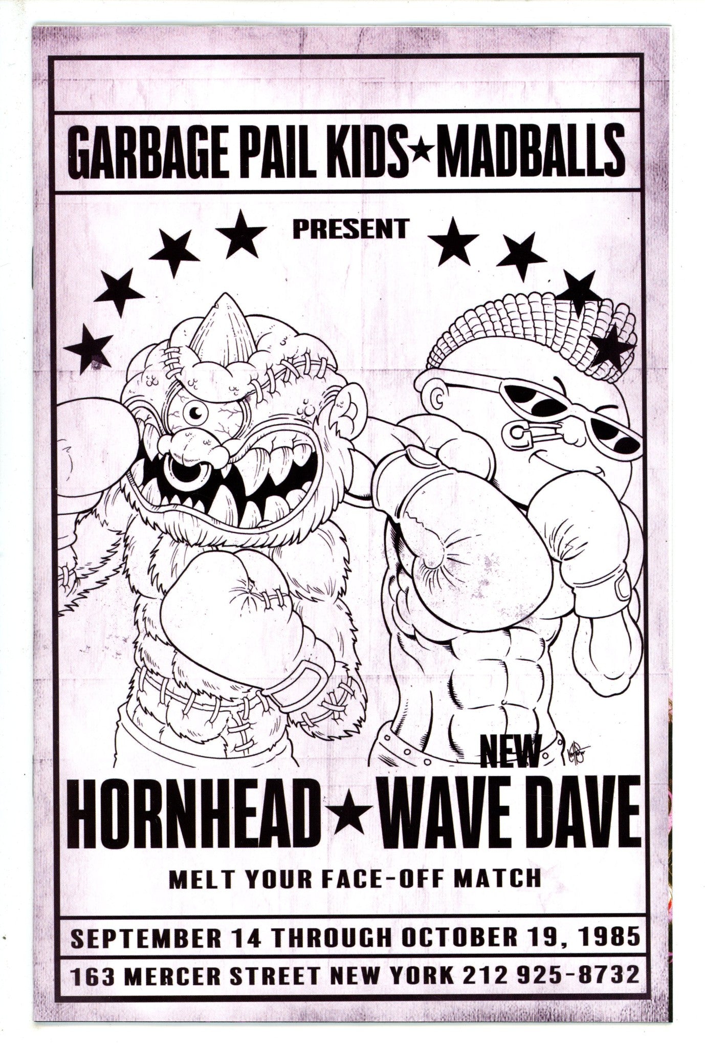 Madballs Vs Garbage Pail Kids Slime Again 2 Poster B&W Incentive Variant (2023)