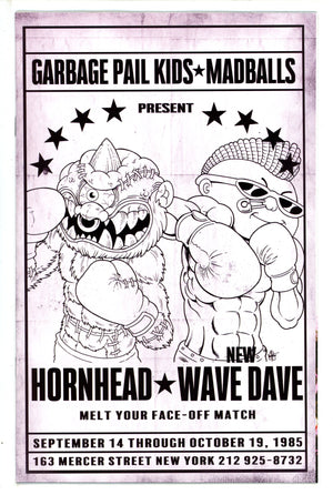 Madballs Vs Garbage Pail Kids Slime Again 2 Poster B&W Incentive Variant (2023)