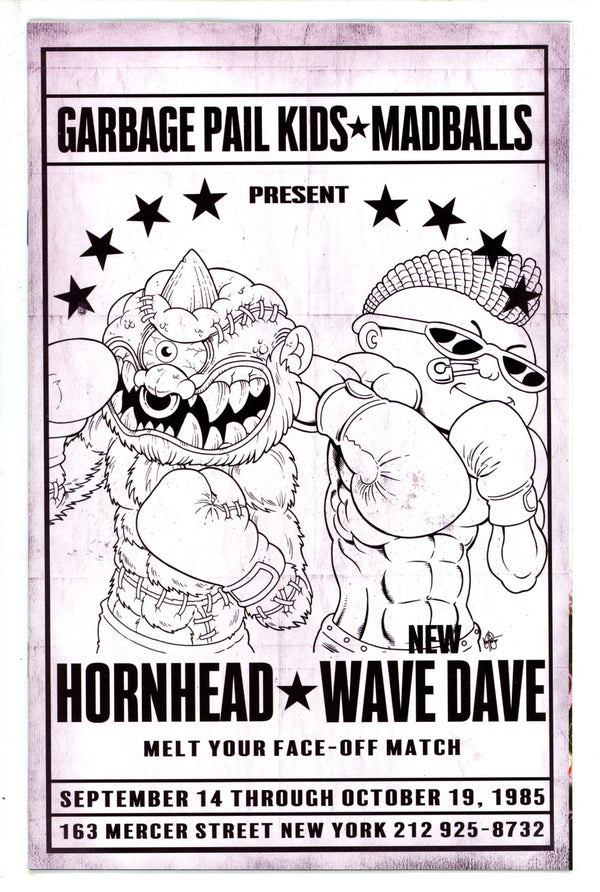 Madballs Vs Garbage Pail Kids Slime Again 2 Poster B&W Incentive Variant (2023)