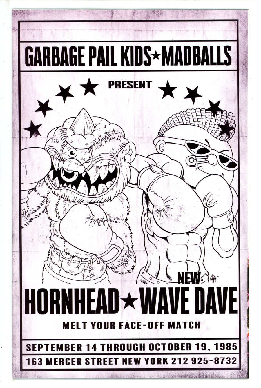 Madballs Vs Garbage Pail Kids Slime Again 2 Poster B&W Incentive Variant (2023)
