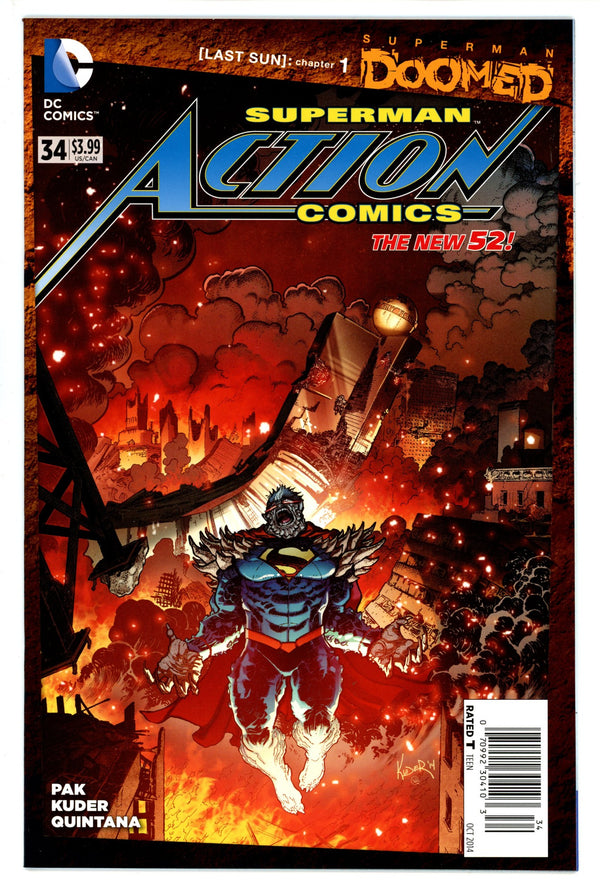 Action Comics Vol 2 34 Newsstand NM-