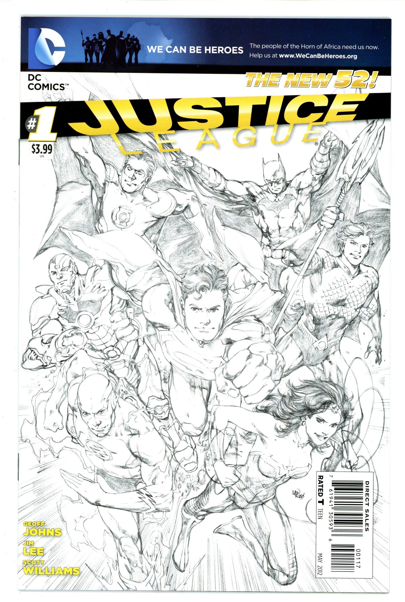 Justice League Vol 1 1 7th Print VF/NM