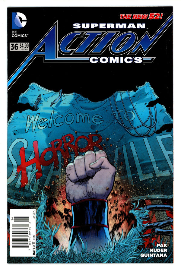 Action Comics Vol 2 36 Newsstand NM-