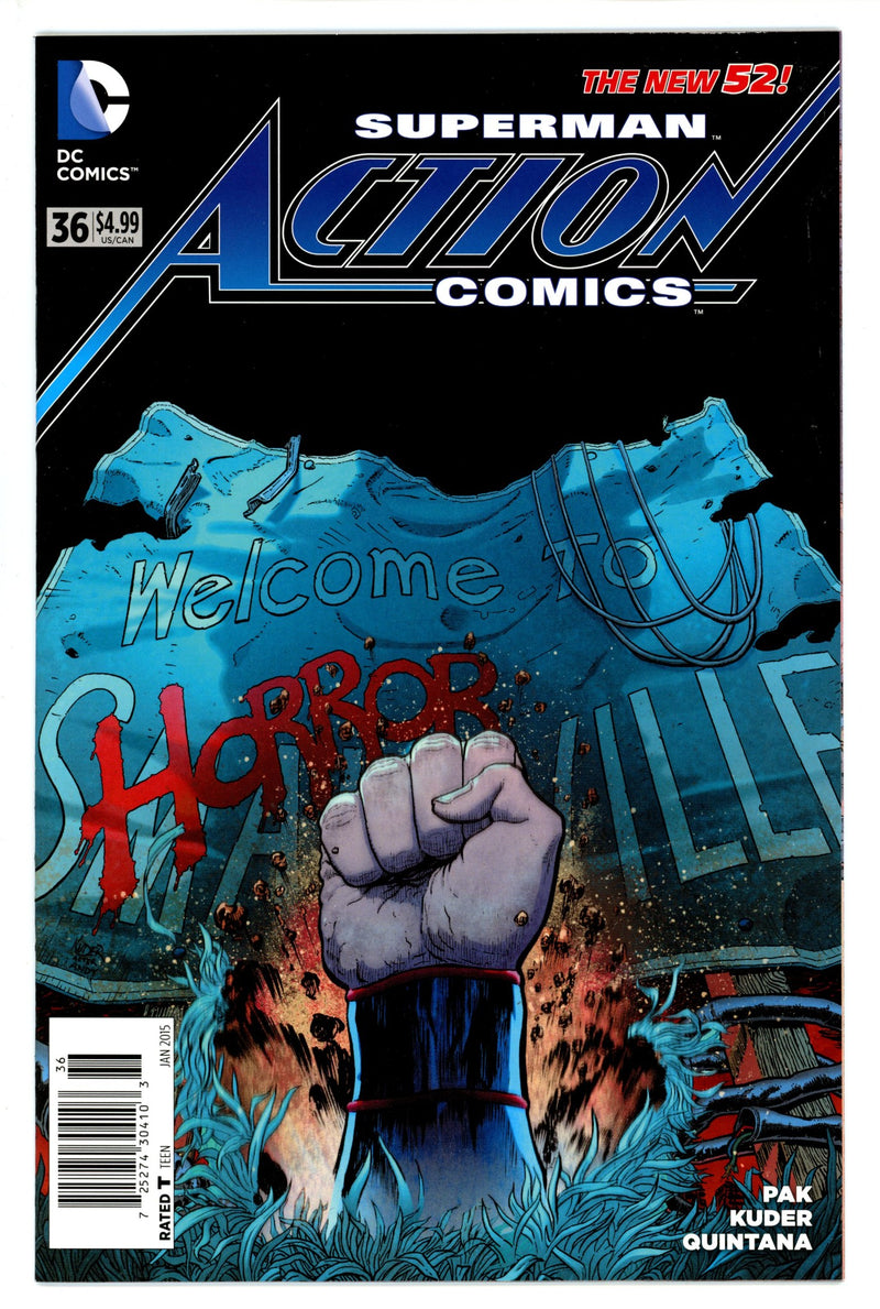 Action Comics Vol 2 36 Newsstand NM-