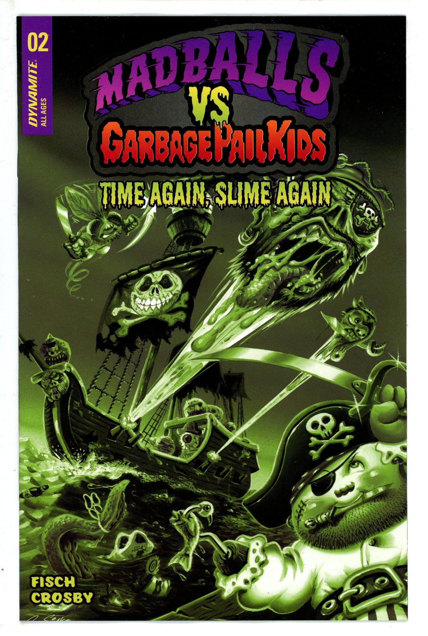 Madballs Vs Garbage Pail Kids Slime Again 2 Simko Green Incentive Variant (2023)