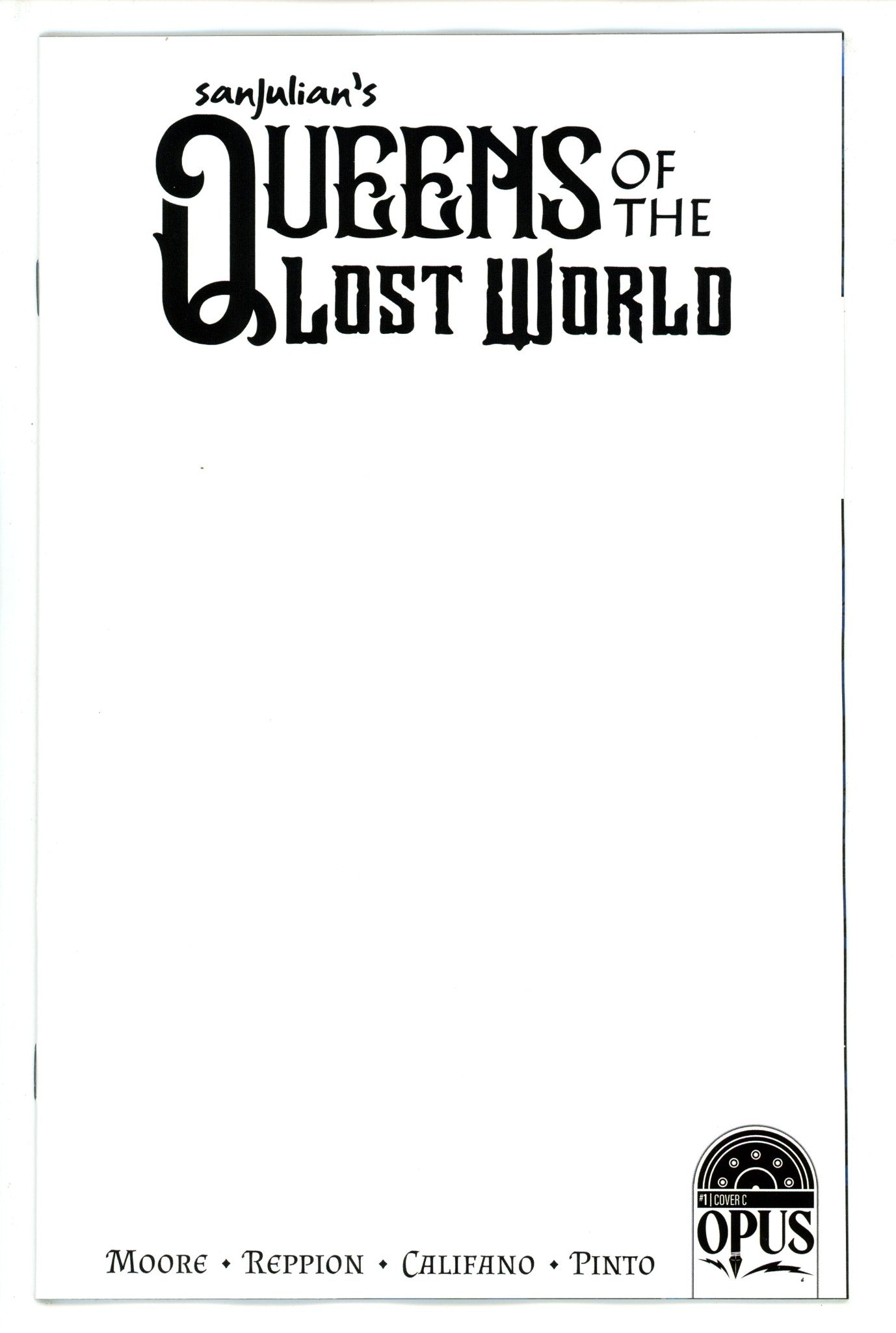 Sanjulian Queens of the Lost World 1 Blank Incentive Variant NM (2023)