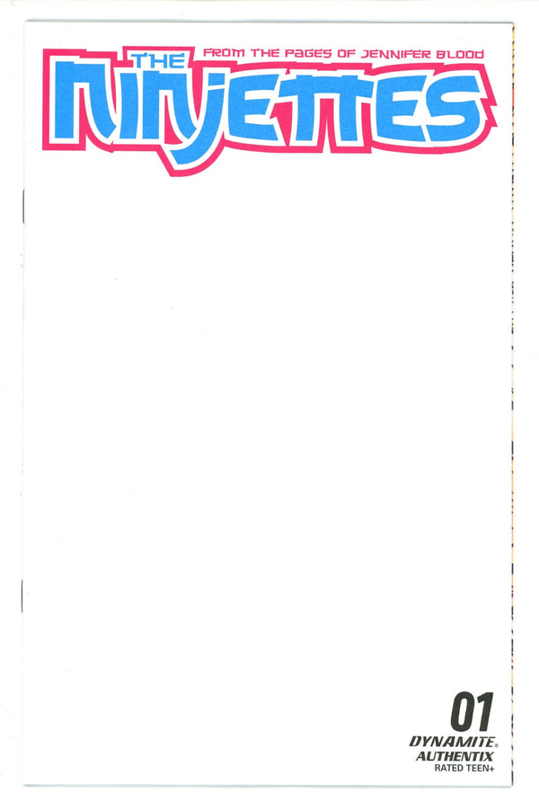 Ninjettes 1 Blank Variant (2022)