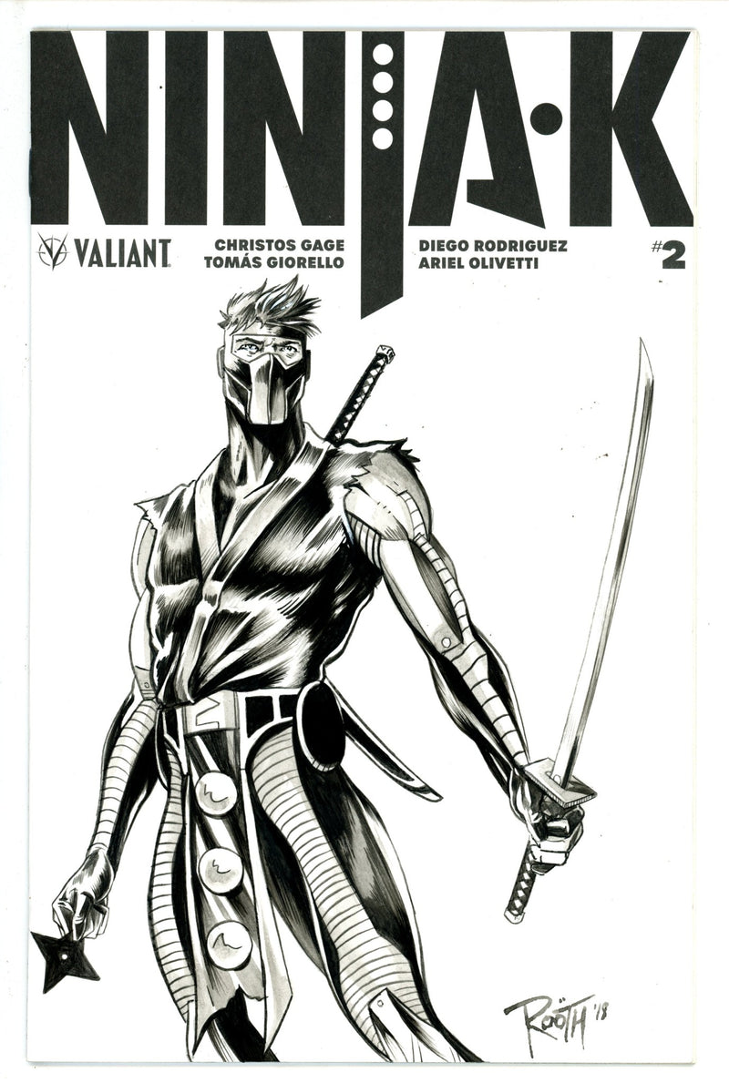 Ninja-K 2 Custom Sketch Mike Rooth NM