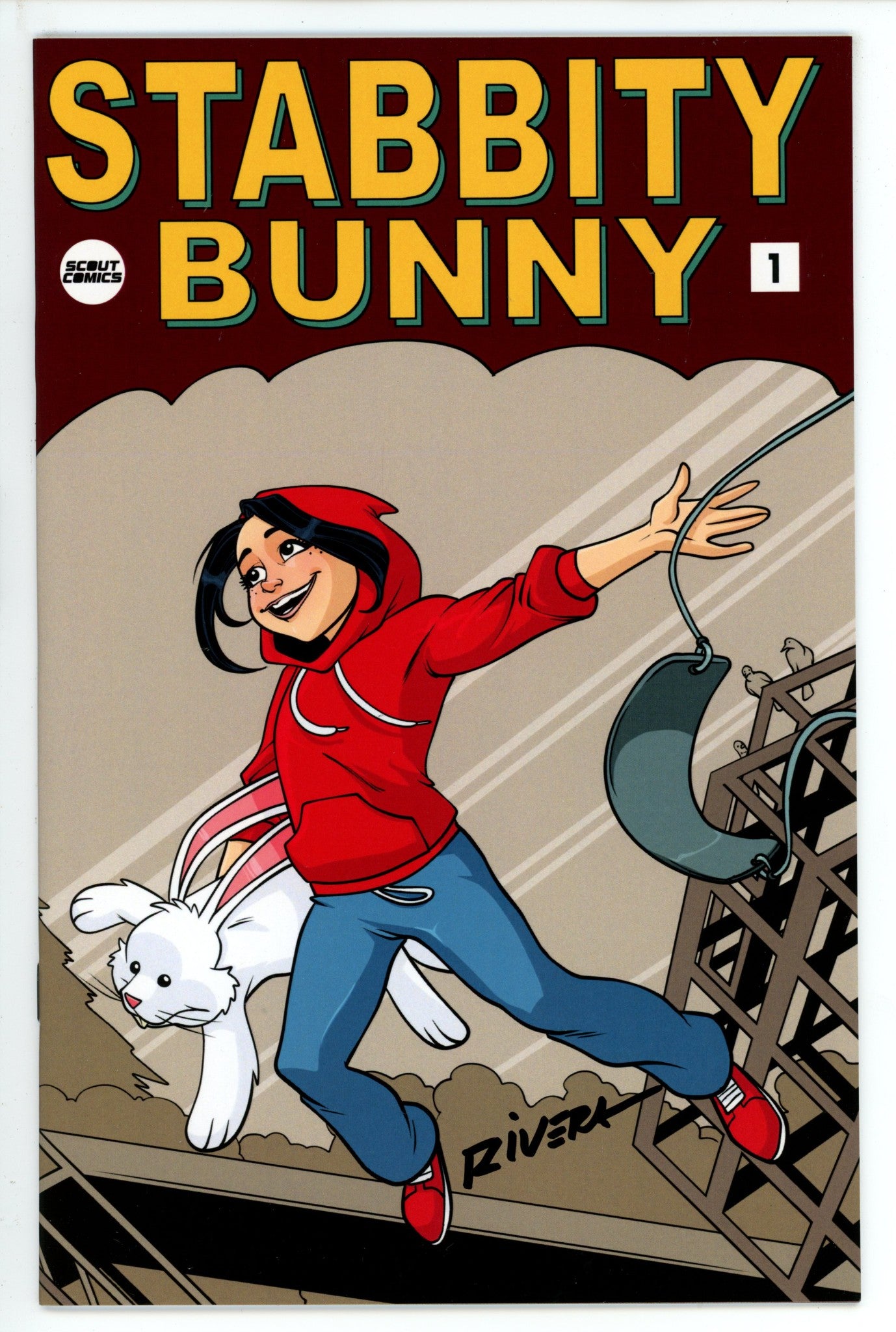 Stabbity Bunny 1 Variant Signed Rivera NM-