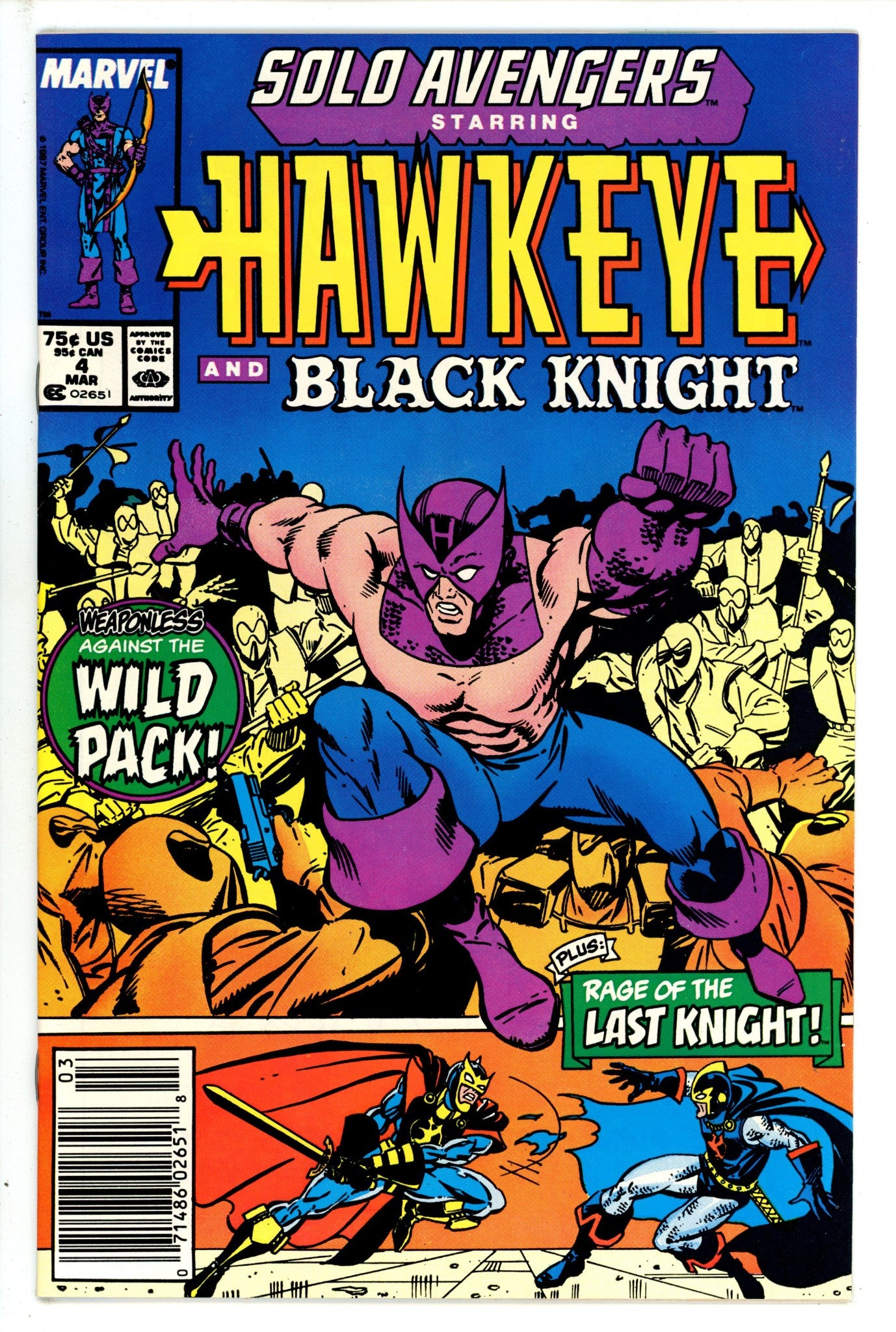 Solo Avengers 4 Newsstand (1987)